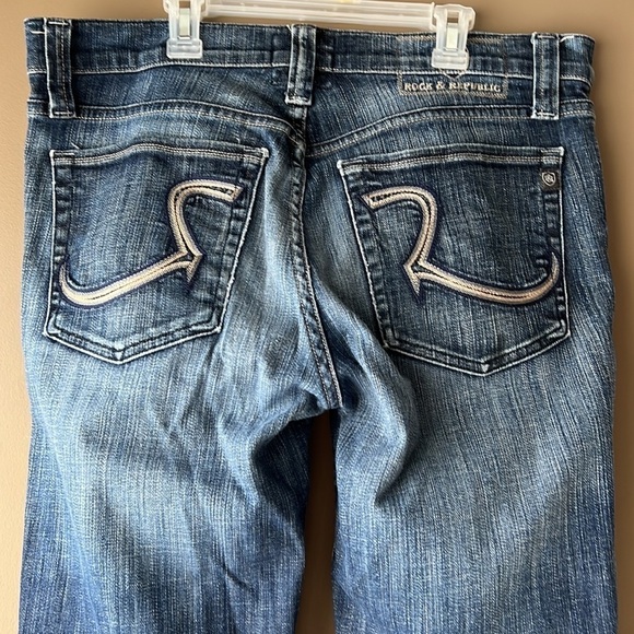 ROCK & REPUBLIC Henlee Relaxed Straight Jeans Size 34 - Picture 8 of 13